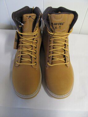 HI-TEC X-T MENS VEGAN LEATHER WORK BOOTS NWOB